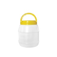 Βάζο PET μελιού χωρητικότητας 3kg διάφανο με χερούλι χωρίς καπάκι
