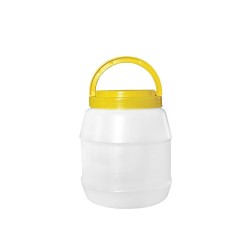 Βάζο PET μελιού χωρητικότητας 3kg διάφανο με χερούλι χωρίς καπάκι Βάζο PET μελιού χωρητικότητας 3kg διάφανο με χερούλι χωρίς καπάκι
