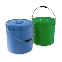 Κουβάς πλαστικός Ιταλίας χωρητικότητας 20lt με καπάκι σε μπλε χρώμα