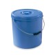 Κουβάς πλαστικός Ιταλίας χωρητικότητας 20lt με καπάκι σε μπλε χρώμα