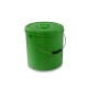 Κουβάς πλαστικός Ιταλίας χωρητικότητας 20lt με καπάκι σε πράσινο χρώμα