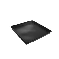 Πιάτο για γλάστρα τετράγωνη διαστάσεων 17x17x2cm VIOMES Linea 590 σε ανθρακί χρώμα Πιάτο για γλάστρα τετράγωνη διαστάσεων 17x17x2cm VIOMES Linea 590 σε ανθρακί χρώμα