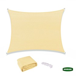 Πανί σκίασης τετράγωνο Ε220 180gr/m² σε μπεζ διαστάσεων 3,6x3,6m GRASHER με κρίκους