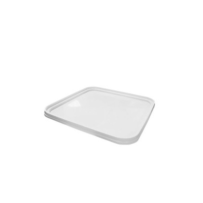 Καπάκι τετράγωνο για κάδο τροφίμων χωρητικότητας 10,6lt σε χρώμα λευκό