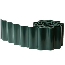 Μπορντούρα κήπου πλαστική GRASHER διαστάσεων 10cm x 9m σε χρώμα πράσινο