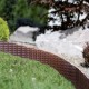 Φράχτης κήπου πλαστικός PROSPERPLAST διαστάσεων 3,90m x 18,5Υcm 5τμχ σε χρώμα καφέ