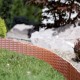 Φράχτης κήπου πλαστικός PROSPERPLAST διαστάσεων 3,90m x 18,5Υcm 5τμχ σε χρώμα τερακότα