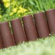 Φράχτης κήπου πλαστικός PROSPERPLAST διαστάσεων 2,70mx24Υcm (10τμχ) σε χρώμα καφέ