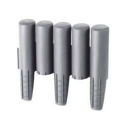 Φράχτης κήπου πλαστικός PROSPERPLAST διαστάσεων 2,70m x 24Υcm (10τμχ) σε χρώμα γκρι