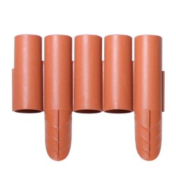 Φράχτης κήπου πλαστικός PROSPERPLAST διαστάσεων 2,35mx25Υcm (8τμχ) σε χρώμα τερακότα