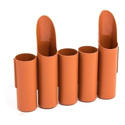 Φράχτης κήπου πλαστικός PROSPERPLAST διαστάσεων 2,35mx25Υcm (8τμχ) σε χρώμα τερακότα