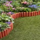 Φράχτης κήπου πλαστικός PROSPERPLAST διαστάσεων 2,35mx25Υcm (8τμχ) σε χρώμα τερακότα