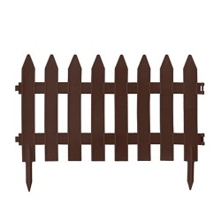 Φράχτης κήπου πλαστικός PROSPERPLAST διαστάσεων 322m x 35Υcm (7τμχ) σε καφέ χρώμα