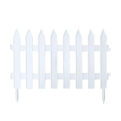 Φράχτης κήπου πλαστικός PROSPERPLAST διαστάσεων 322m x 35Υcm (7τμχ) σε λευκό χρώμα
