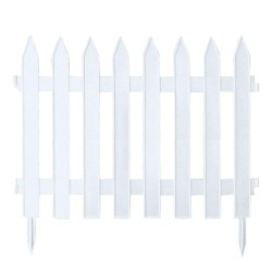Φράχτης κήπου πλαστικός PROSPERPLAST διαστάσεων 322m x 52Υcm (6τμχ) σε λευκό χρώμα