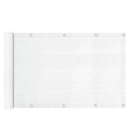 Διαχωριστικό δίχτυ μπαλκονιού 160gr/m² σε λευκό χρώμα 0,75x6m GRASHER με κρίκους