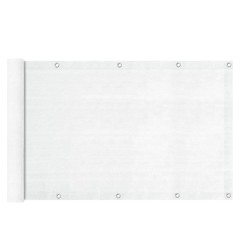 Διαχωριστικό δίχτυ μπαλκονιού 160gr/m² σε λευκό χρώμα 0,75x6m GRASHER με κρίκους