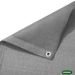 Διαχωριστικό δίχτυ μπαλκονιού 160gr/m² σε γκρι χρώμα 0,75x6m GRASHER με κρίκους