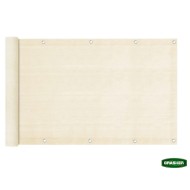 Διαχωριστικό δίχτυ μπαλκονιού 160gr/m² σε εκρού χρώμα 0,75x6m GRASHER με κρίκους