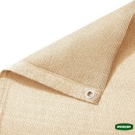 Διαχωριστικό δίχτυ μπαλκονιού 160gr/m² σε εκρού χρώμα 0,75x6m GRASHER με κρίκους