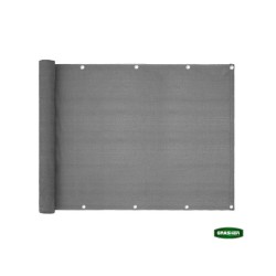 Διαχωριστικό δίχτυ μπαλκονιού 160gr/m² σε γκρι χρώμα 1,20x6m GRASHER με κρίκους
