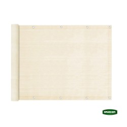 Διαχωριστικό δίχτυ μπαλκονιού 160gr/m² σε εκρού χρώμα 1,2x6m GRASHER με κρίκους