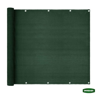 Διαχωριστικό δίχτυ μπαλκονιού 160gr/m² σε πράσινο χρώμα 1,5x6m GRASHER με κρίκους