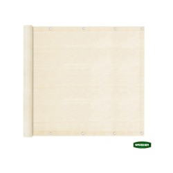 Διαχωριστικό δίχτυ μπαλκονιού 160gr/m² σε εκρού χρώμα 1,5x6m GRASHER με κρίκους