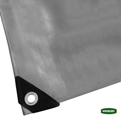 Αδιάβροχος μουσαμάς - τέντα διαστάσεων 6x12m 250gr/m² GRASHER με κρίκους