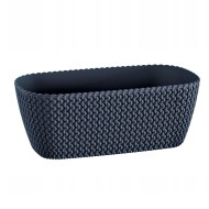 Ζαρντινιέρα χωρητικότητας 7,4lt διαστάσεων Ø39,7x18x14,5Ycm PROSPERPLAST Splofy σε χρώμα ανθρακί Ζαρντινιέρα χωρητικότητας 7,4lt διαστάσεων Ø39,7x18x14,5Ycm PROSPERPLAST Splofy σε χρώμα ανθρακί