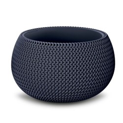 Κασπώ στρόγγυλο Splofy Bowl χωρητικότητας 9lt διαστάσεων Ø37x21,8Ycm PROSPERPLAST σε ανθρακί χρώμα