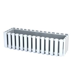 Ζαρντινιέρα κρεμαστή διαστάσεων 58x18x16,2Ycm PROSPERPLAST Boardee fencycase σε λευκό χρώμα