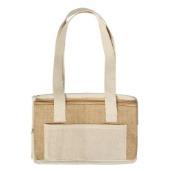 Ισοθερμική τσάντα από γιούτα TORONTO μικρό μέγεθος με ενισχυμένα βαμβακερά χερούλια