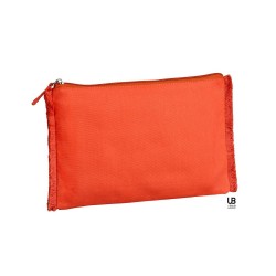 Νεσεσέρ με ξέφτια διαστάσεων 26x17cm σε πορτοκαλί χρώμα Νεσεσέρ με ξέφτια διαστάσεων 26x17cm σε πορτοκαλί χρώμα