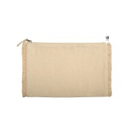 Νεσεσέρ με ξέφτια διαστάσεων 26x17cm σε φυσικό χρώμα Νεσεσέρ με ξέφτια διαστάσεων 26x17cm σε φυσικό χρώμα