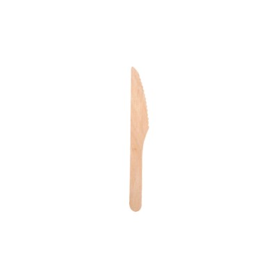 Μαχαίρι ξύλινο μήκους 16cm σε συσκευασία 100 τεμαχίων