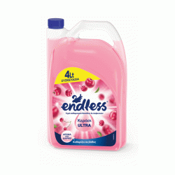 Υγρό δαπέδων και επιφανειών Ultra με ευχάριστο άρωμα κεράσι 4lt ENDLESS