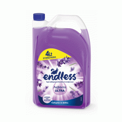 Υγρό καθαριστικό δαπέδων και επιφανειών Ultra με άρωμα λεβάντα 4lt ENDLESS