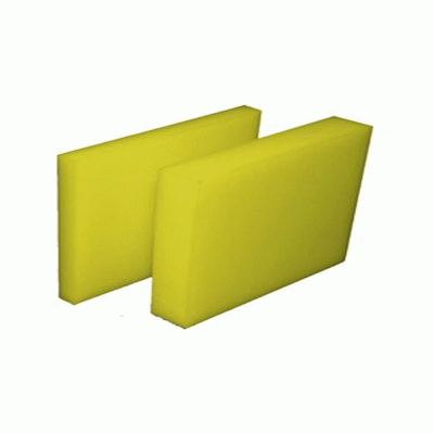 Πλάκα κοπής πολυαιθυλενίου σε κίτρινο χρώμα διαστάσεων 120x70x5cm