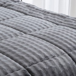 Κουβερτοπάπλωμα ημίδιπλο Art 12511 διαστάσεων 180x240cm σε χρώμα γκρι 