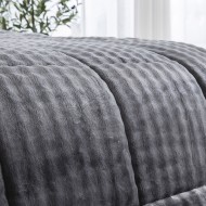 Κουβερτοπάπλωμα μονό Art 12511 διαστάσεων 160x240cm σε χρώμα γκρι  Κουβερτοπάπλωμα μονό Art 12511 διαστάσεων 160x240cm σε χρώμα γκρι