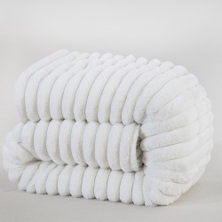 Κουβερτοπάπλωμα υπέρδιπλο Art 12520 διαστάσεων 220x240cm σε χρώμα λευκό