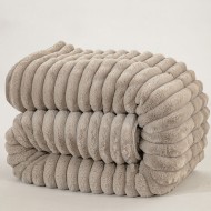 Κουβερτοπάπλωμα μονό Art 12521 διαστάσεων 160x240cm σε χρώμα μπεζ