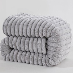 Κουβερτοπάπλωμα υπέρδιπλο Art 12522 διαστάσεων 220x240cm σε χρώμα γκρι