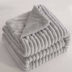 Κουβερτοπάπλωμα μονό Art 12522 διαστάσεων 160x240cm σε χρώμα γκρι