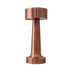 Πορτατίφ αφής επαναφορτιζόμενο LED 3W 3000k με θερμό λευκό φως dimmable σε ροζ - χρυσό Πορτατίφ αφής επαναφορτιζόμενο LED 3W 3000k με θερμό λευκό φως dimmable σε ροζ - χρυσό