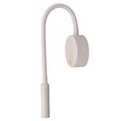 Απλίκα LED κρεβατιού ανάγνωσης λευκή "IONAS 2" PLUS ισχύος 3W 3000K θερμό λευκό φως