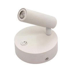 Απλίκα LED κρεβατιού ανάγνωσης λευκή "HERMES 1" PLUS ισχύος 3W 3000K θερμό λευκό φως