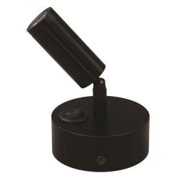 Φωτιστικό σποτ εξωτερικό κινητό μαύρο ARISTON PLUS 1 3W led θερμό λευκό φως 3000k IP20