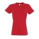 Κοντομάνικο T-shirt Imperial γυναικείο σε χρώμα κόκκινο νούμερο 3XL 100% βαμβακερό